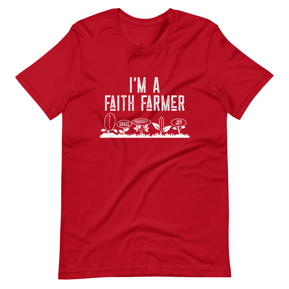 Faith Farmer T-Shirt - Jean Marie's Faith Apparel 