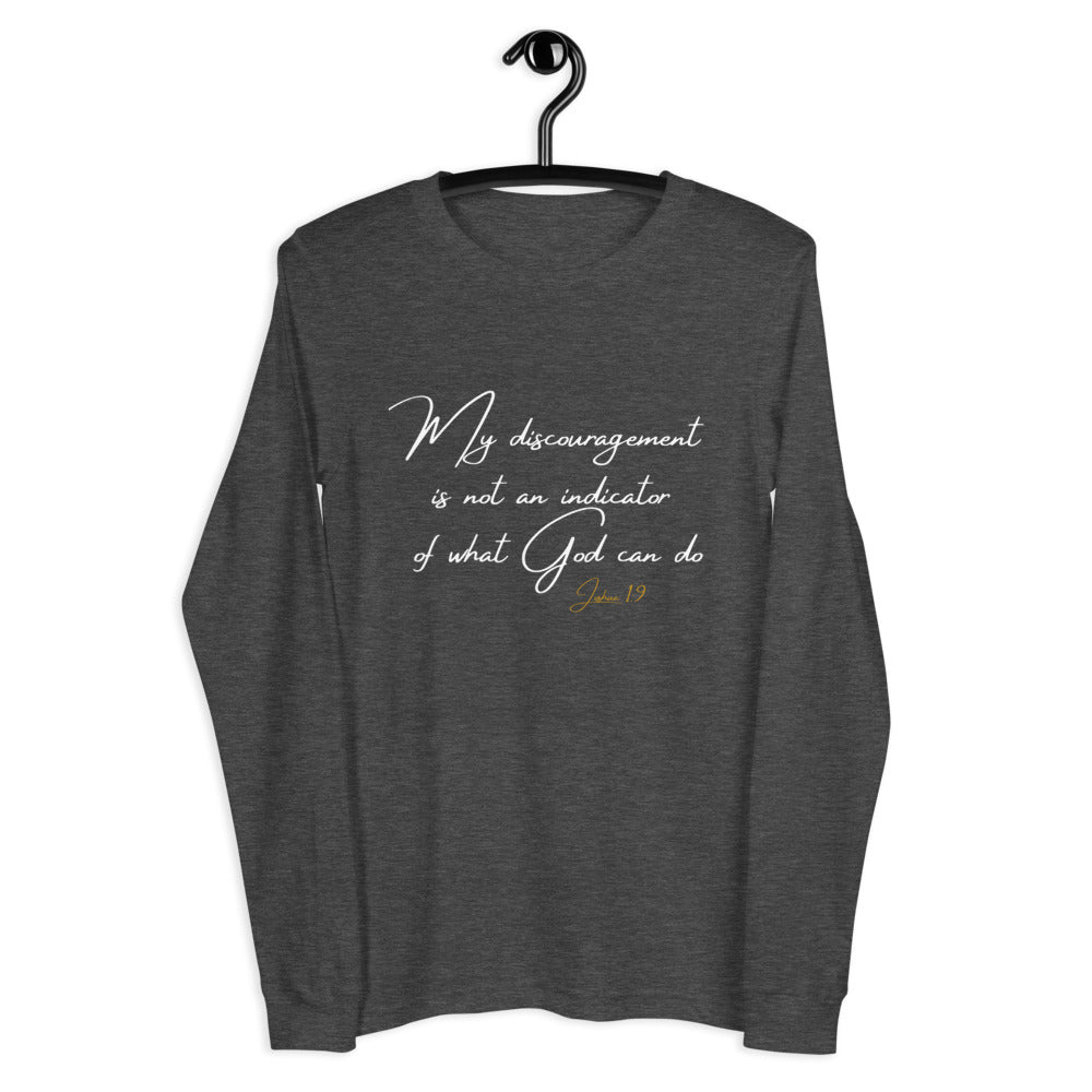 My God is Greater Long Sleeve Tee - Jean Marie's Faith Apparel 