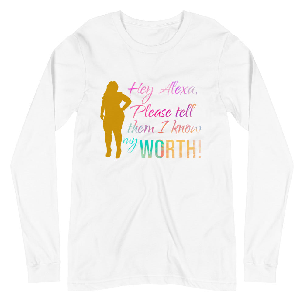 Hey Alexa Long Sleeve Tee - Jean Marie's Faith Apparel 