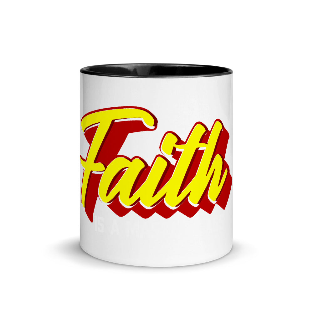 Faith Mug with Color - Jean Marie's Faith Apparel 