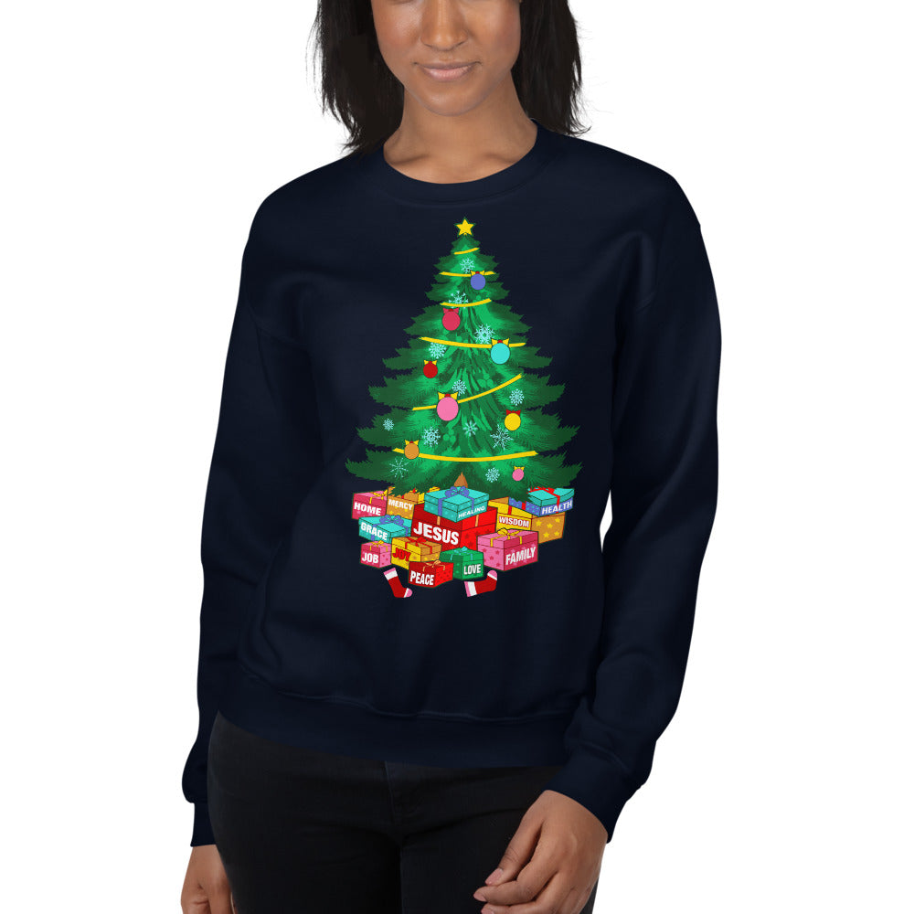 Greatest Gift Sweatshirt - Jean Marie's Faith Apparel 