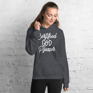 Certified God Pleaser Hoodie - Jean Marie's Faith Apparel 