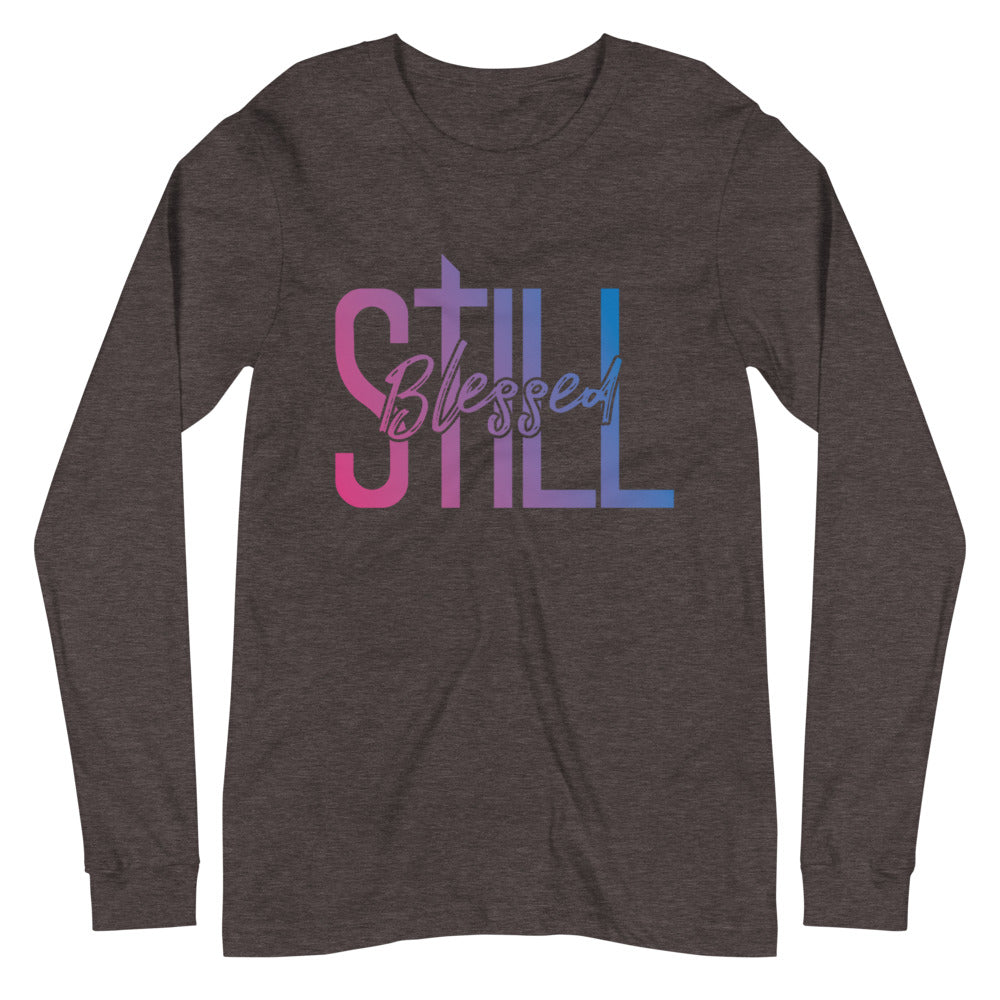 Still Blessed Long Sleeve Tee - Jean Marie's Faith Apparel 