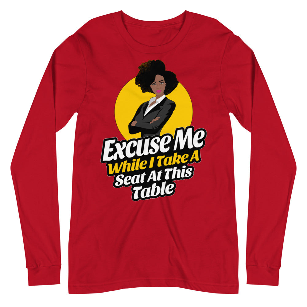 Excuse Me Long Sleeve Tee - Jean Marie's Faith Apparel 