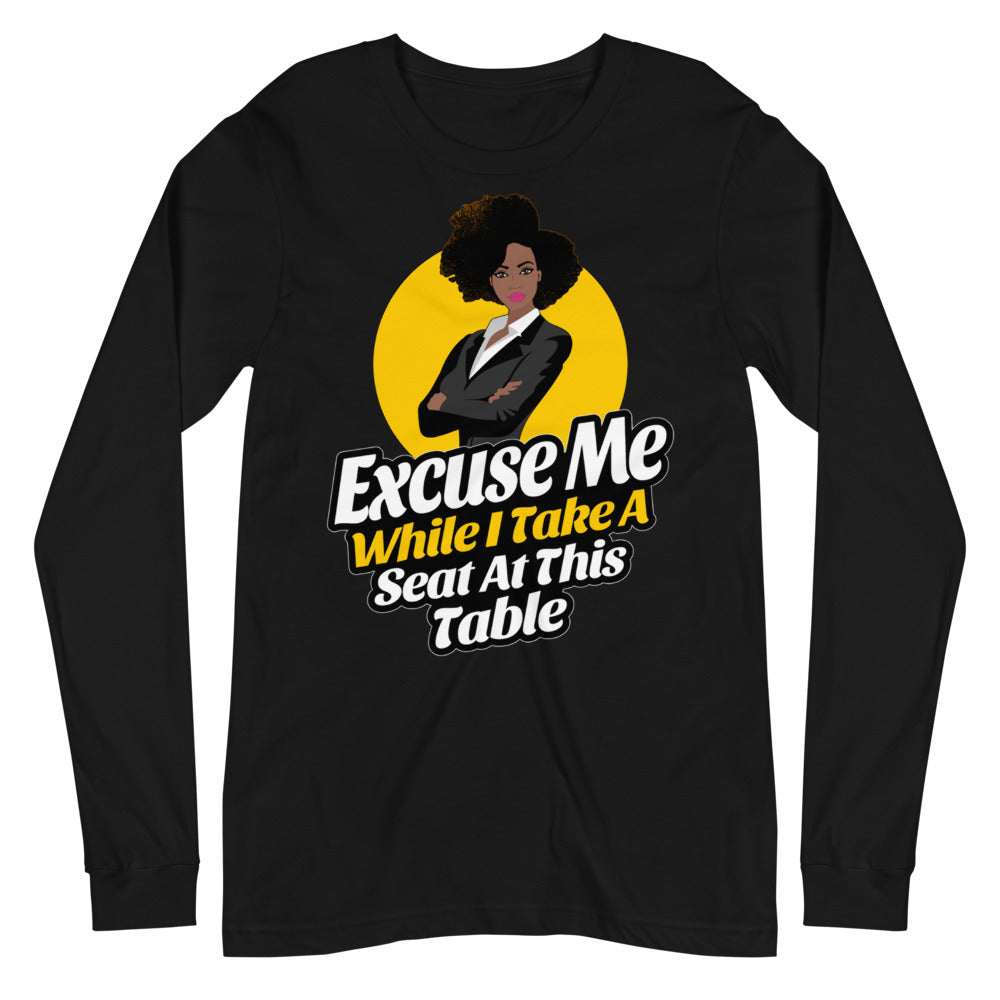 Excuse Me Long Sleeve Tee - Jean Marie's Faith Apparel 