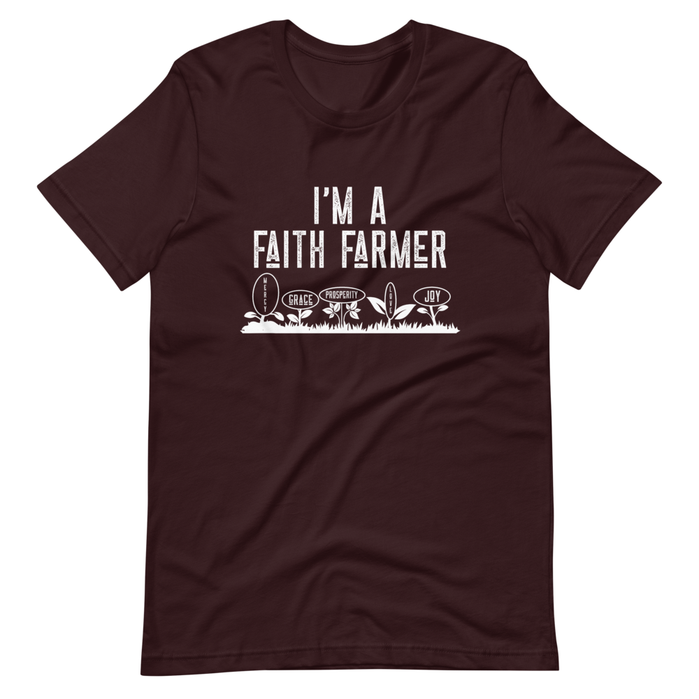 Faith Farmer T-Shirt - Jean Marie's Faith Apparel 