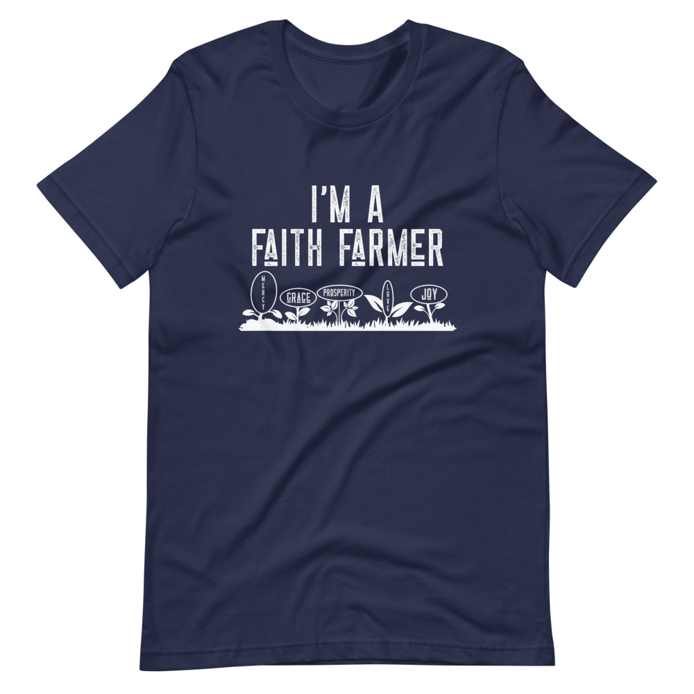 Faith Farmer T-Shirt - Jean Marie's Faith Apparel 