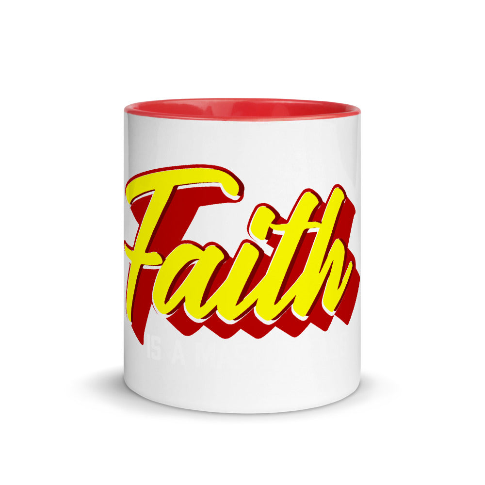 Faith Mug with Color - Jean Marie's Faith Apparel 