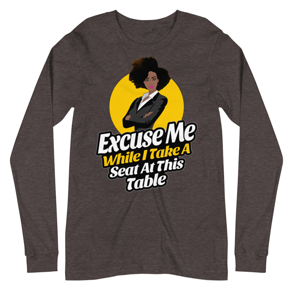 Excuse Me Long Sleeve Tee - Jean Marie's Faith Apparel 