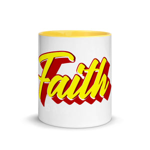 Faith Mug with Color - Jean Marie's Faith Apparel 