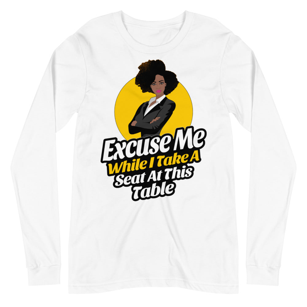 Excuse Me Long Sleeve Tee - Jean Marie's Faith Apparel 