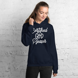 Certified God Pleaser Hoodie - Jean Marie's Faith Apparel 