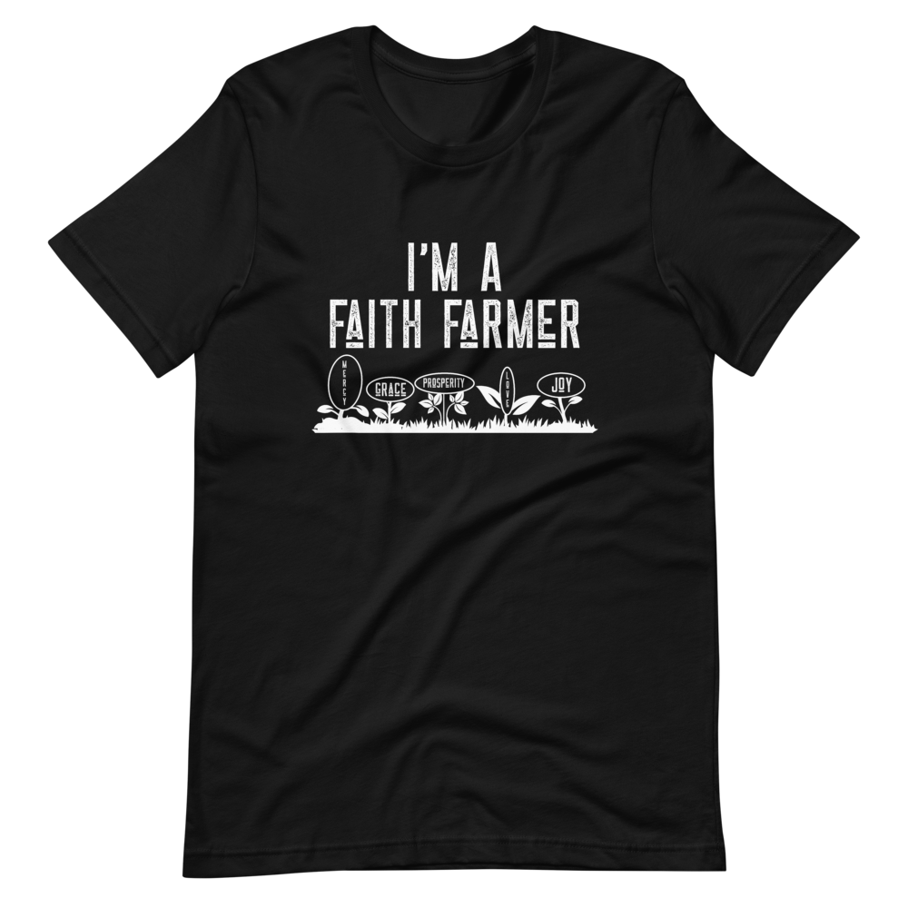 Faith Farmer T-Shirt - Jean Marie's Faith Apparel 